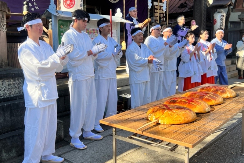 『上州焼き饅祭』奉納行事の様子