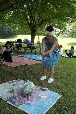 スイカ割り大会