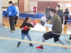 ボクシング体験　～ミット打ち教室～　in　市民ボランティアフェスティバル。