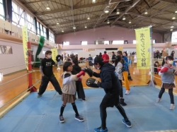 ボクシング体験　ｉｎ　市民ボランティアフェスティバル