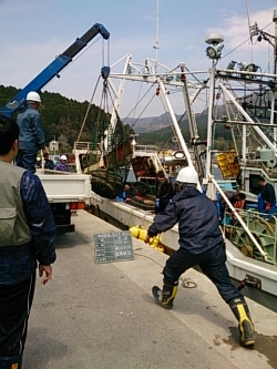 宮城県牡鹿半島鮎川浜金華山ﾌｴﾘｰ航路開通