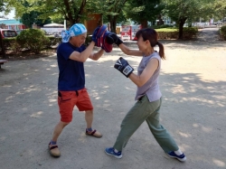 ボクシング体験　～ミット打ち教室～    in   華蔵寺公園