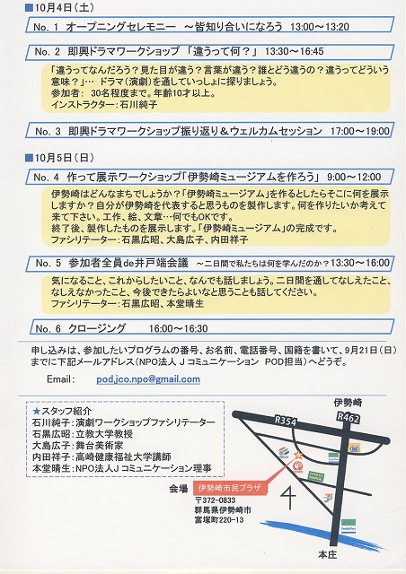 Npo法人 Jコミュニケーション 外国ルーツの子どもと支援者によるワークショップ 第2回 Pod会議 ページ3 伊勢崎市を再発見 Imap